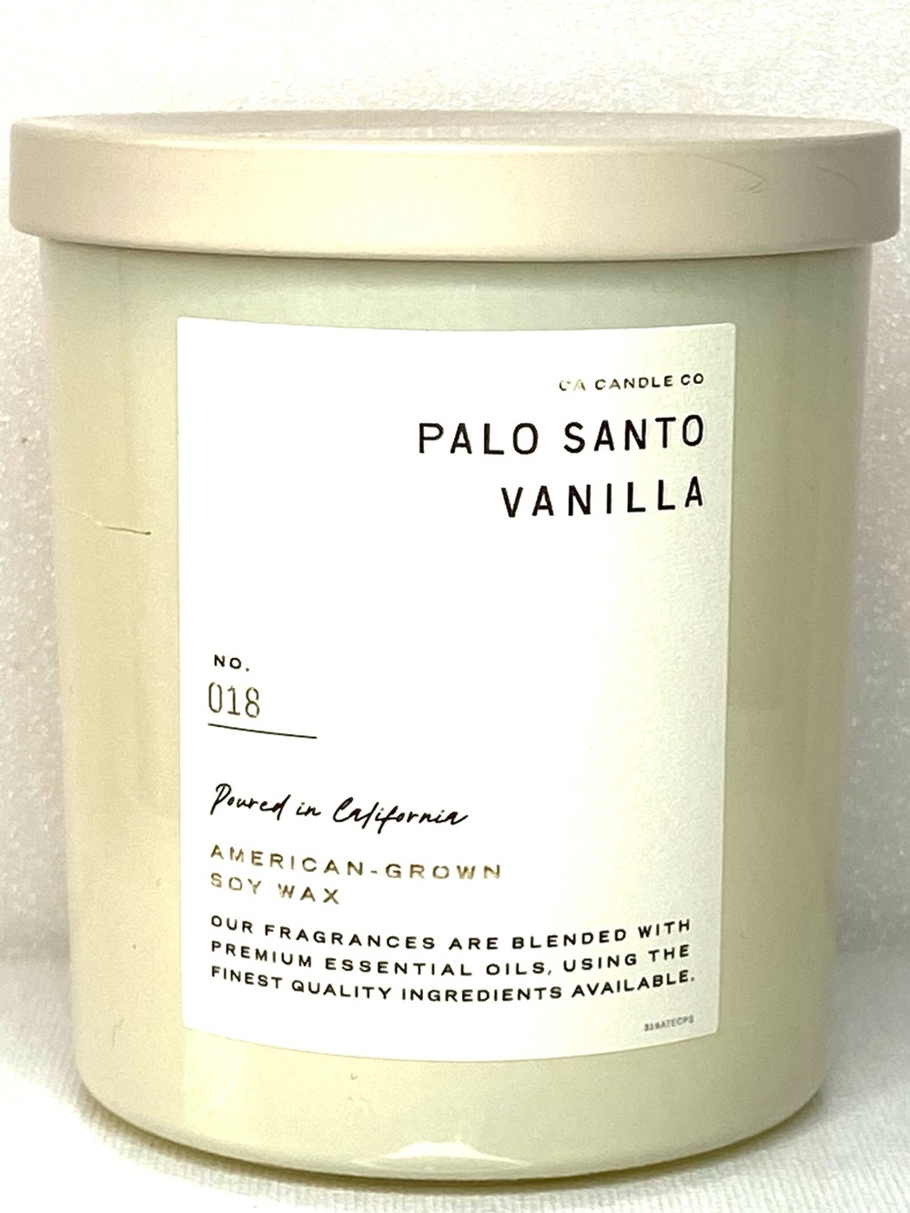 Palo Santo Vanilla Scented Candle - Neutral